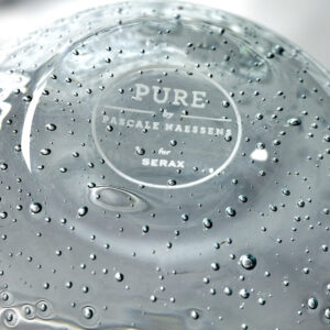 Red wine glass transparent with bubbles Pure - Image 3