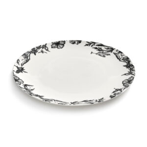 Dinner plate enchanted garden white - black Unity - Image 3