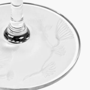 Champagne flute camelia aubergine Midnight Flowers - Image 4