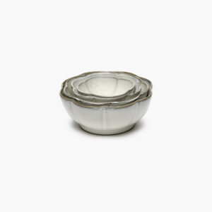 Bowl ribbed XL white Inku - Image 3