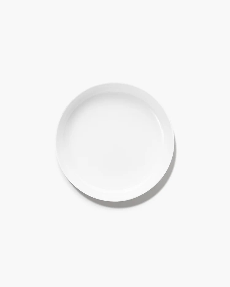 Deep plate L white glazed Base