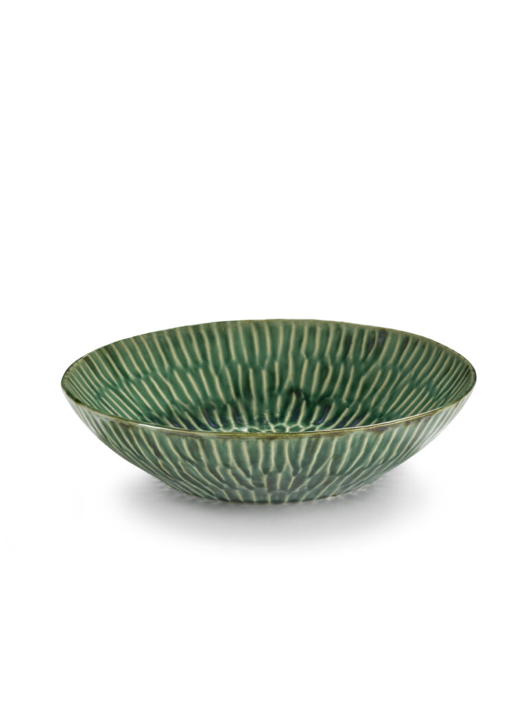 Serving plate L green Verde Lanza