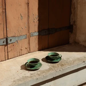 Saucer cappuccino cup green Verde Lanza - Image 4