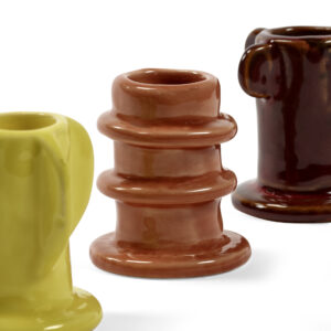 Candle holder 02 – ass/3 glazed Molly - Image 3