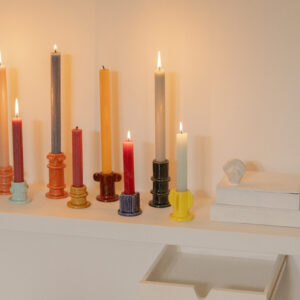 Candle holder 02 – ass/3 glazed Molly - Image 5